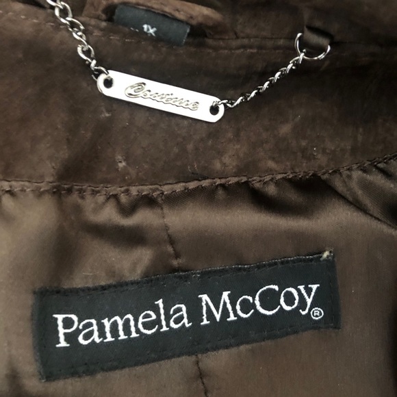 Pamela McCoy Couture brown leather jacket - Picture 8 of 8